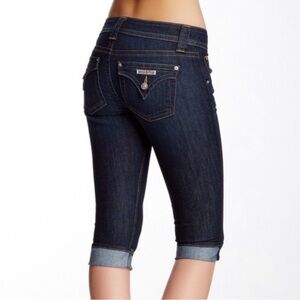 HUDSON Womens Malibu Cap Cuffed Low Rise Cropped Capri Jeans‎ Sz 26 NWOT